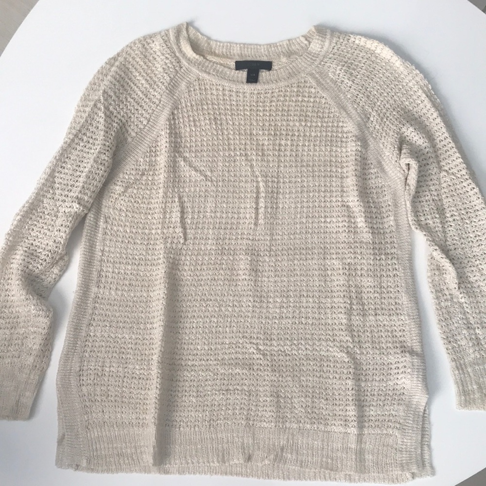 J. Crew Lightweight Oatmeal Sweater